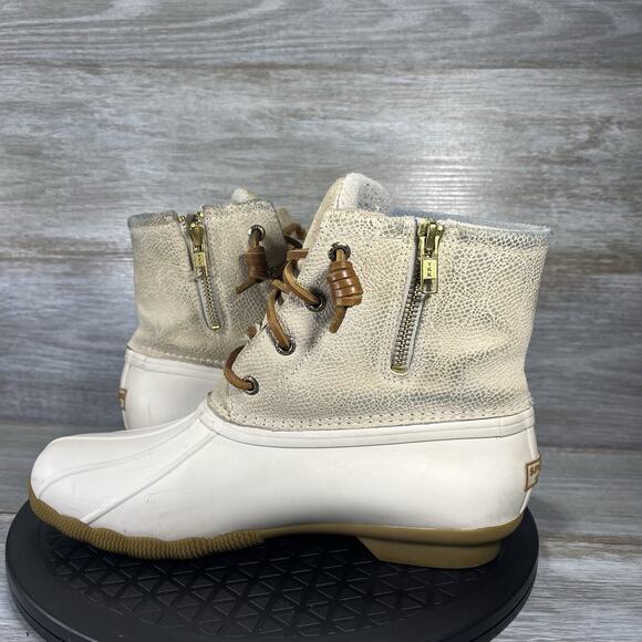 Sperry Women’s Saltwater Waterproof Duck Boots Size 7.5 - Picture 6 of 8